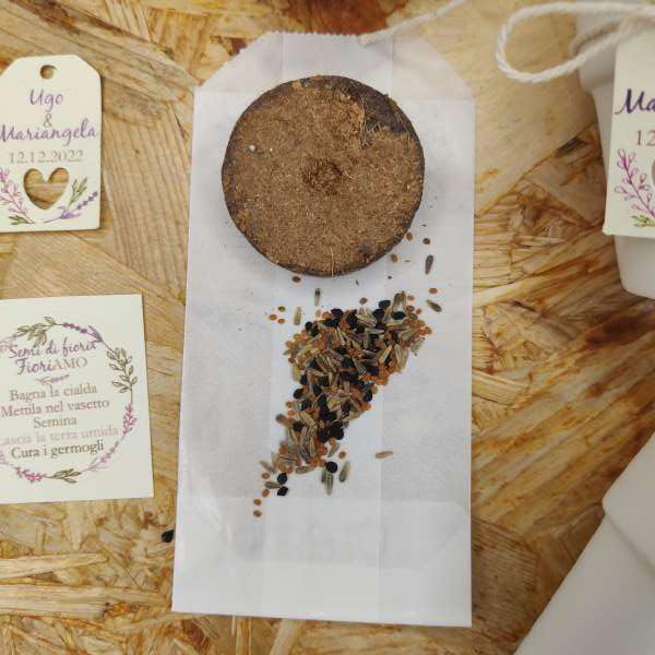 bomboniere semi da piantare little piantami ecofattoart